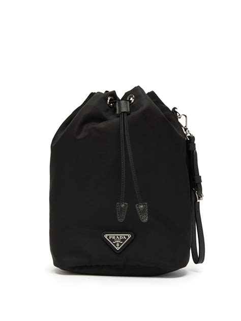 prada nylon drawstring pouch wristlet|prada nylon backpacks.